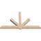 Ekena Millwork Kennewick Smooth Timber Gable Bracket, Douglas Fir, 96"W x 56"H x 5 1/2"D x 5 1/2"F, 14/12 Pitch GBW096X56X0606KEN00SDF - alternate 3